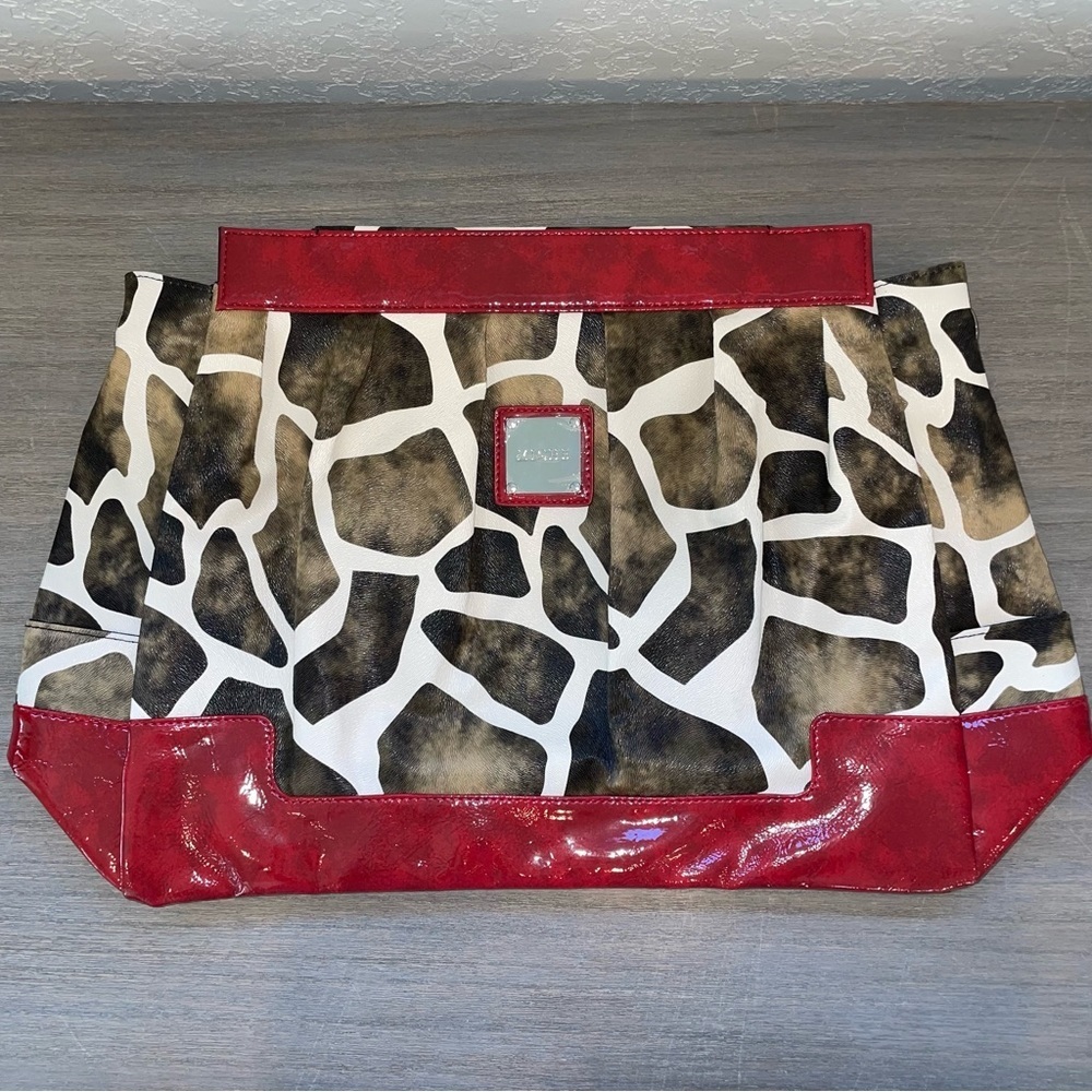 MICHE LEXI Prima Shell, Animal Print with Red Accents